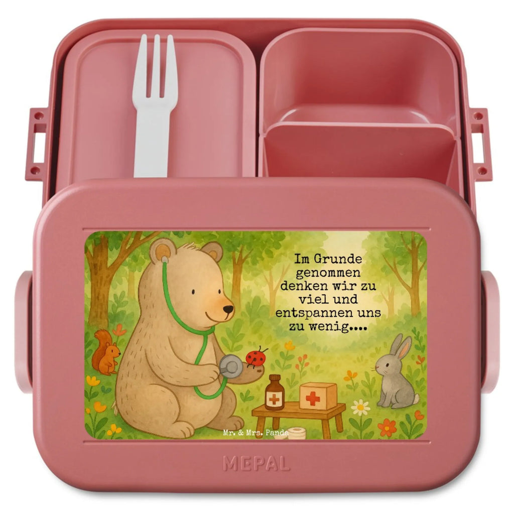MEPAL Bentobox Bär Arzt Design Brotdose, Lunchbox, Bentobox, Bär, Teddy, Teddybär, Professor, Doktor, Professorin, Ärztin, Doktorin, Arzt