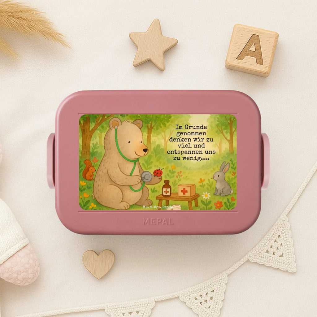 MEPAL Bentobox Bär Arzt Design Brotdose, Lunchbox, Bentobox, Bär, Teddy, Teddybär, Professor, Doktor, Professorin, Ärztin, Doktorin, Arzt