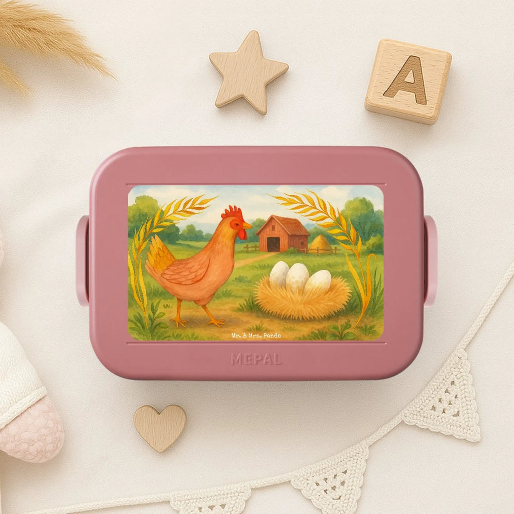 MEPAL Bentobox Huhn Stolz Design Bentobox, Brotdose, Lunchbox, Bauernhof, Hoftiere, Landwirt, Landwirtin, Schwangerschaft, Hahn, Henne, Hühner, Eier, Spruch, Landleben, Magie, Hof, Geburt, Motivation