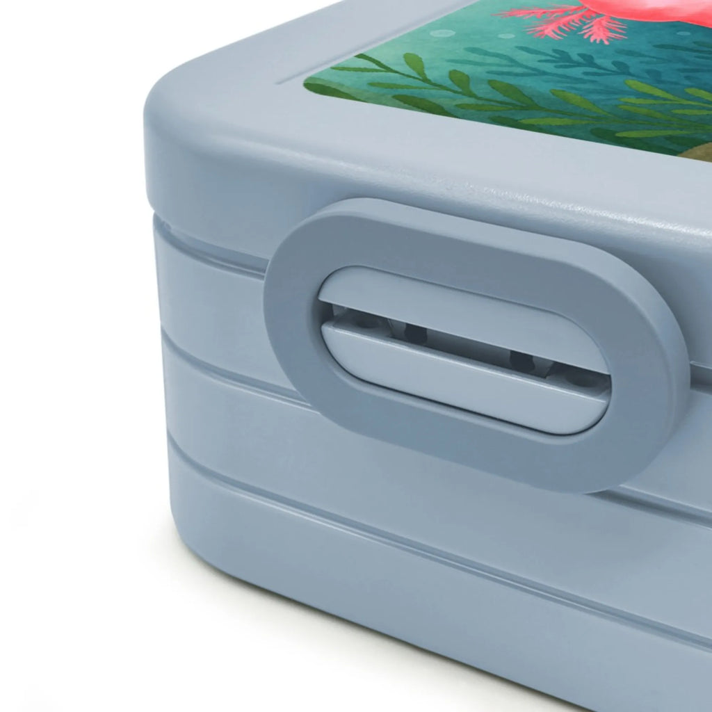MEPAL Bentobox Axolotl Glücklich Design Lunchbox, Brotdose, Bentobox, Axolotl, Molch, Lurch, Motivation, Lurche, Schwanzlurch, gute Laune, Axolot