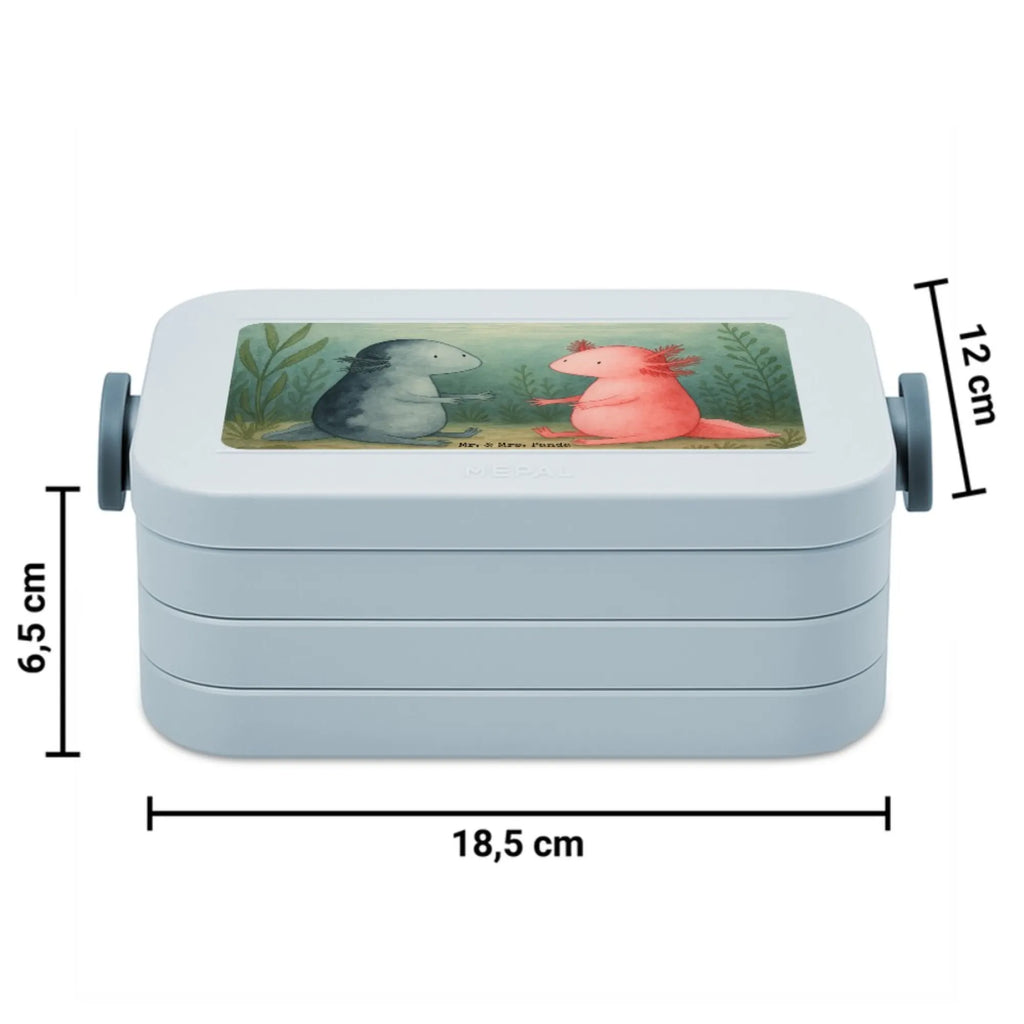 MEPAL Bentobox Axolotl Liebe Design Bentobox, Lunchbox, Brotdose, Axolotl, Molch, Lurch, Valentinstag, Schwanzlurch, Liebe, Ehemann, Lurche, große Liebe, Jahrestag, Freund, Axolot, Liebesbeweis, Verlobter
