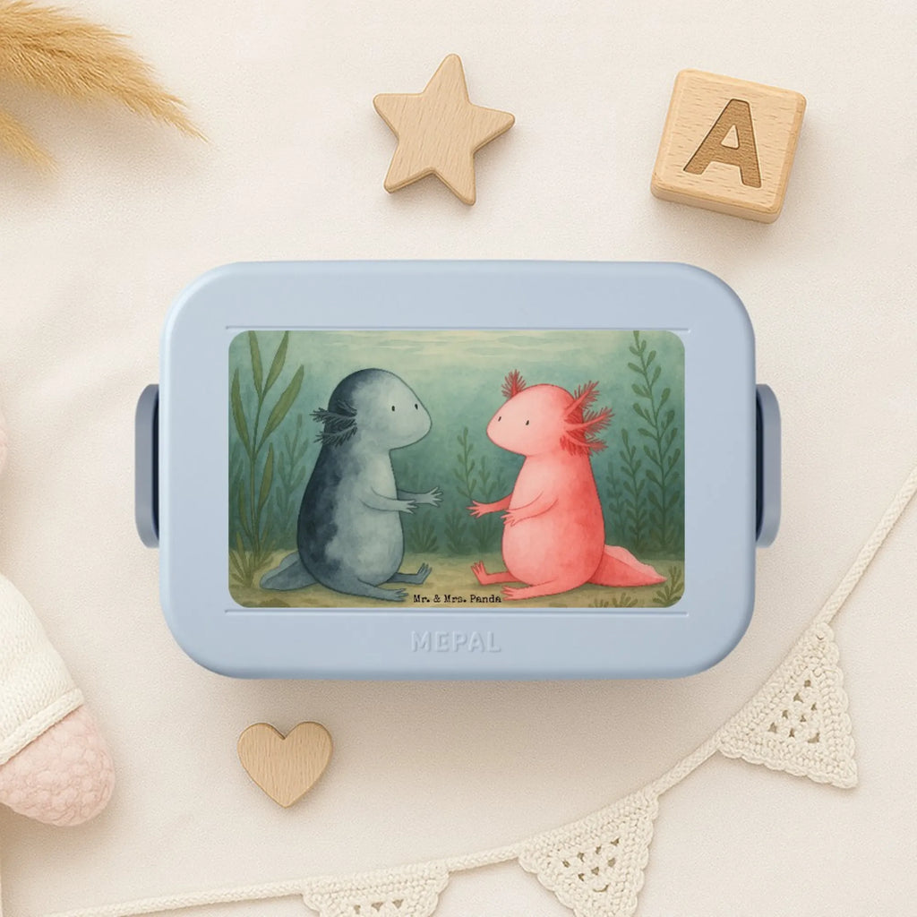 MEPAL Bentobox Axolotl Liebe Design Bentobox, Lunchbox, Brotdose, Axolotl, Molch, Lurch, Valentinstag, Schwanzlurch, Liebe, Ehemann, Lurche, große Liebe, Jahrestag, Freund, Axolot, Liebesbeweis, Verlobter
