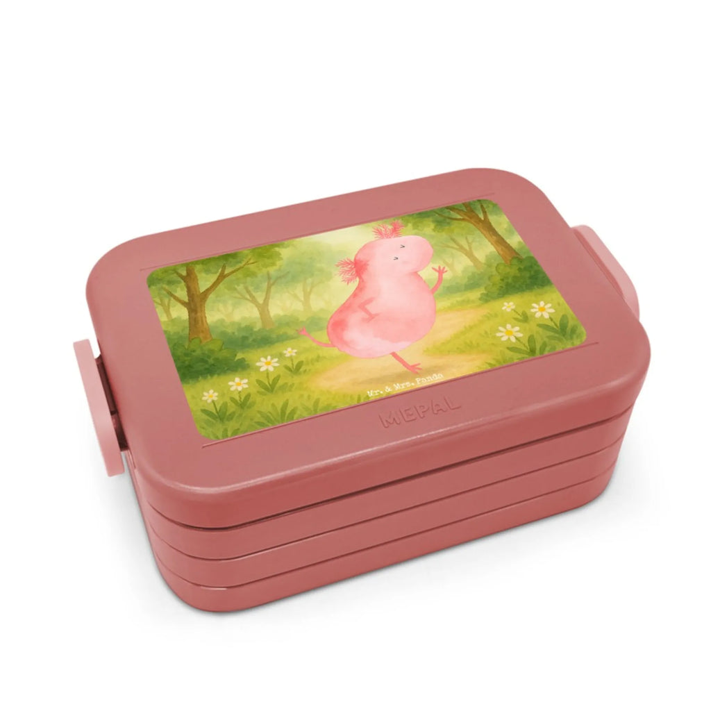 MEPAL Bentobox Axolotl Tanzen Design Brotdose, Bentobox, Lunchbox, Axolotl, Molch, Lurche, Sterne, Axolot, Schwanzlurch, beste Freundin, verrückt, Freundin, Dachschaden, Lurch