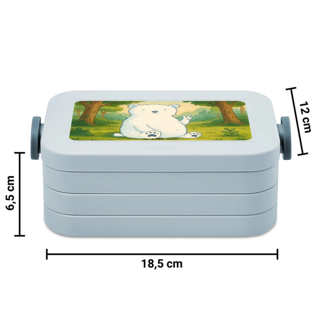 MEPAL Bentobox Eisbär Faul Design Bentobox, Brotdose, Lunchbox, Bär, Teddy, Teddybär, Nordpol, Eisbär, Bürojob, Büro, Relaxen, Arbeitsplatz, Faul, Arbeit, Homeoffice, Entspannen