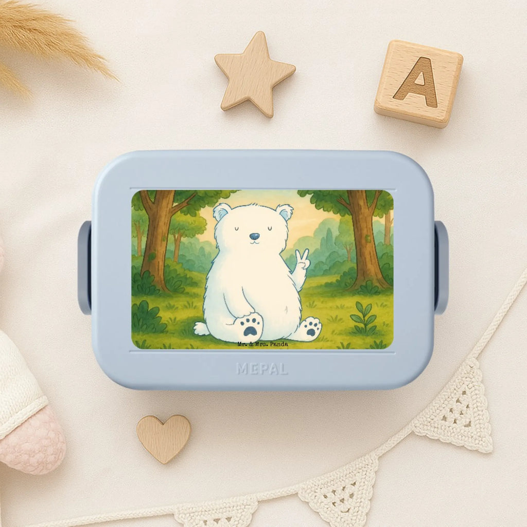 MEPAL Bentobox Eisbär Faul Design Bentobox, Brotdose, Lunchbox, Bär, Teddy, Teddybär, Nordpol, Eisbär, Bürojob, Büro, Relaxen, Arbeitsplatz, Faul, Arbeit, Homeoffice, Entspannen