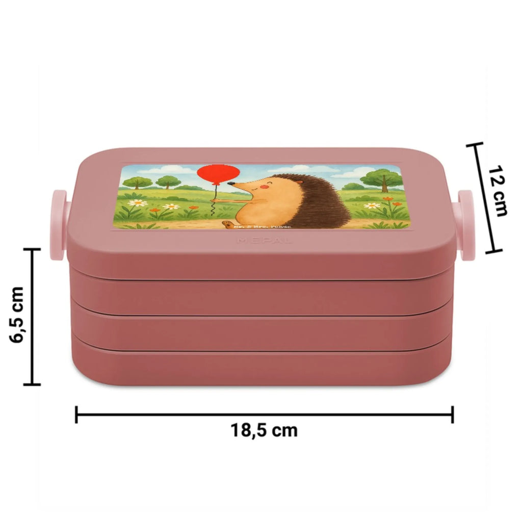 MEPAL Bentobox Igel Luftballon Design Lunchbox, Brotdose, Bentobox, Tiermotive, Gute Laune, lustige Sprüche, Tiere, Geburtstagskind, Ballon, Happy Birthday, Igel, Glückwunsch, Herzlichen Glückwunsch, Geburtstag