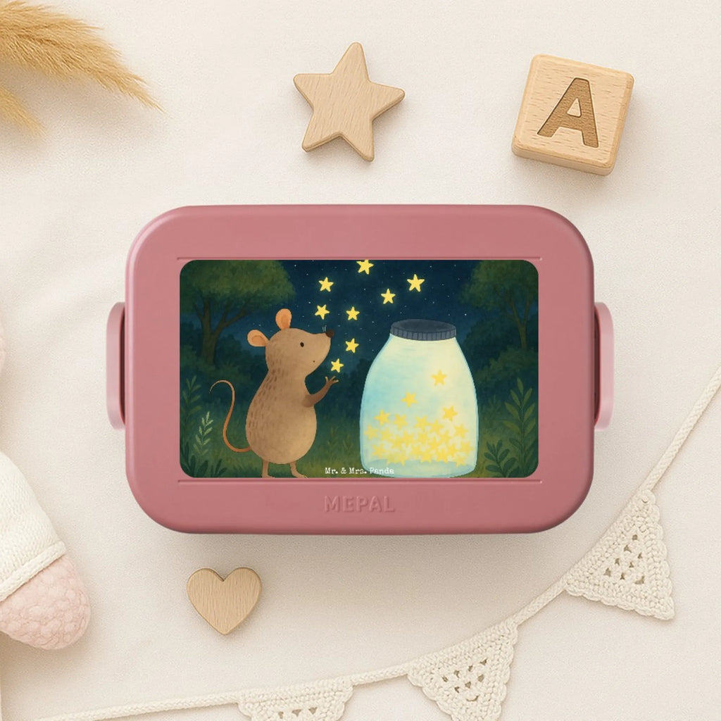 MEPAL Bentobox Maus Sterne Design Bentobox, Lunchbox, Brotdose, Tiermotive, Gute Laune, lustige Sprüche, Tiere, Wunsch, Schwangerschaft, Maus, Taufgeschenk, Träume, Sterne, Geburt, Kind, Hoffnung, Geburtstag, Taufe, erstes Kind, Kindergeburtstag