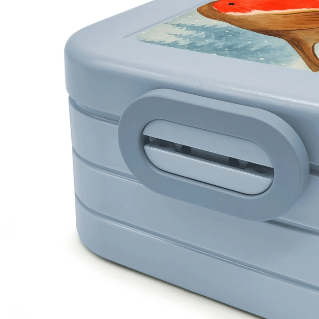MEPAL Bentobox Rotkehlchen Schlitten Design Lunchbox, Bentobox, Brotdose, Winter, Weihnachten, Weihnachtsdeko, Nikolaus, Advent, Heiligabend, Wintermotiv, Schlitten, Vogel