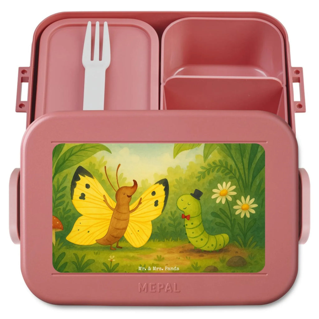 MEPAL Bentobox Raupe Schmetterling Design Lunchbox, Brotdose, Bentobox, Tiermotive, Gute Laune, lustige Sprüche, Tiere, Kokon, Hütchen, Schönheit, Erwachsen werden, Schmetterling, Raupe, Aufwachsen, Hut, Entwicklung, Zitronenfalter
