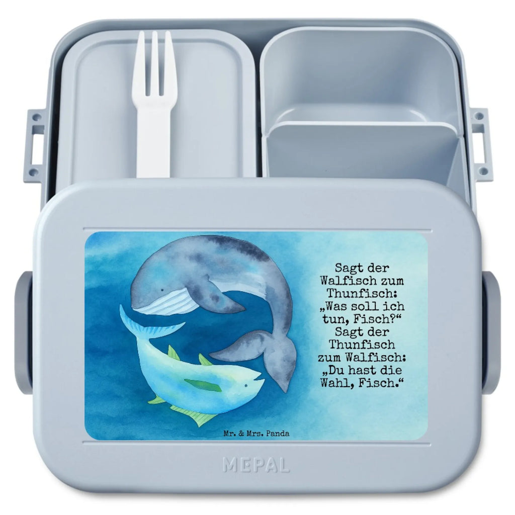 MEPAL Bentobox Walfisch Thunfisch Design Brotdose, Lunchbox, Bentobox, Tiermotive, Gute Laune, lustige Sprüche, Tiere, Wahl, Witz, Wortwitz lustig, Wal, Flachwitz Geschenk, Flachwitz, Spruch lustig, Spruch des Tages, Tunfisch