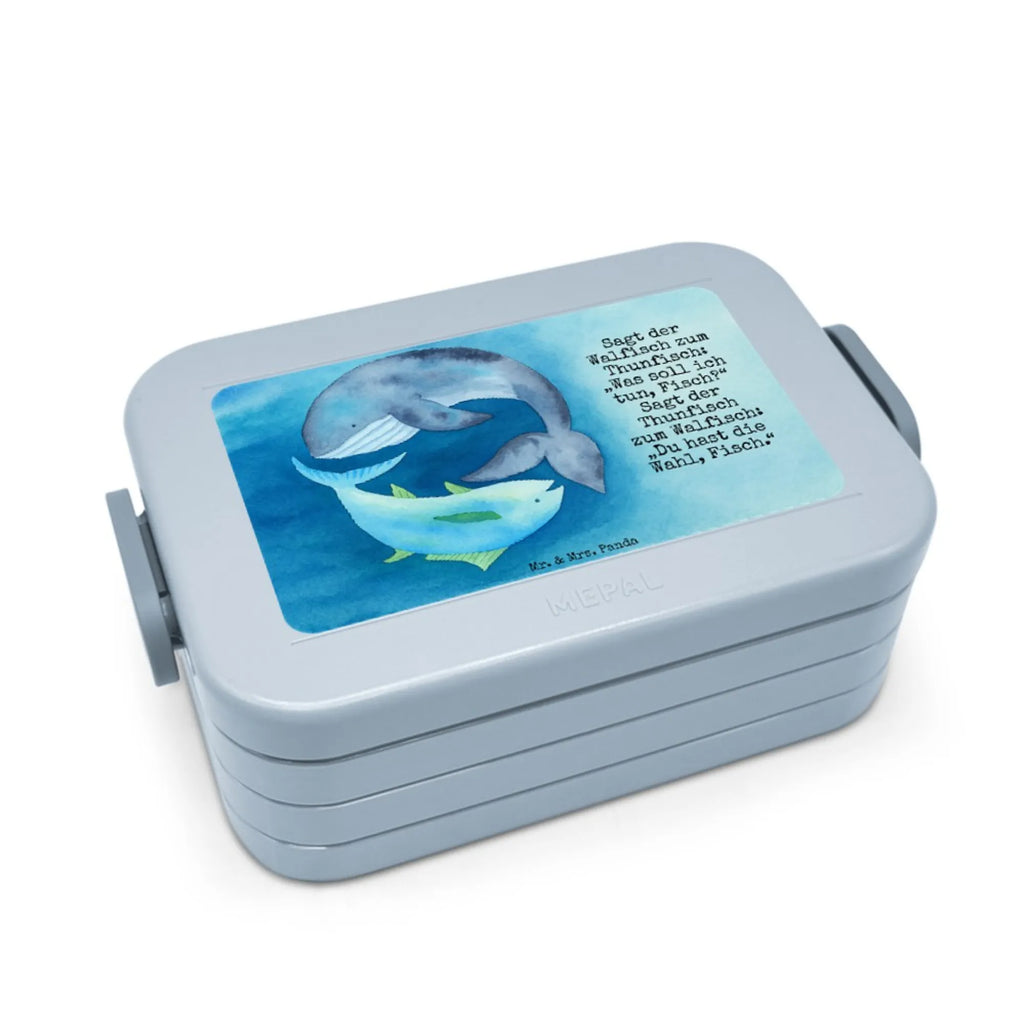 MEPAL Bentobox Walfisch Thunfisch Design Brotdose, Lunchbox, Bentobox, Tiermotive, Gute Laune, lustige Sprüche, Tiere, Wahl, Witz, Wortwitz lustig, Wal, Flachwitz Geschenk, Flachwitz, Spruch lustig, Spruch des Tages, Tunfisch