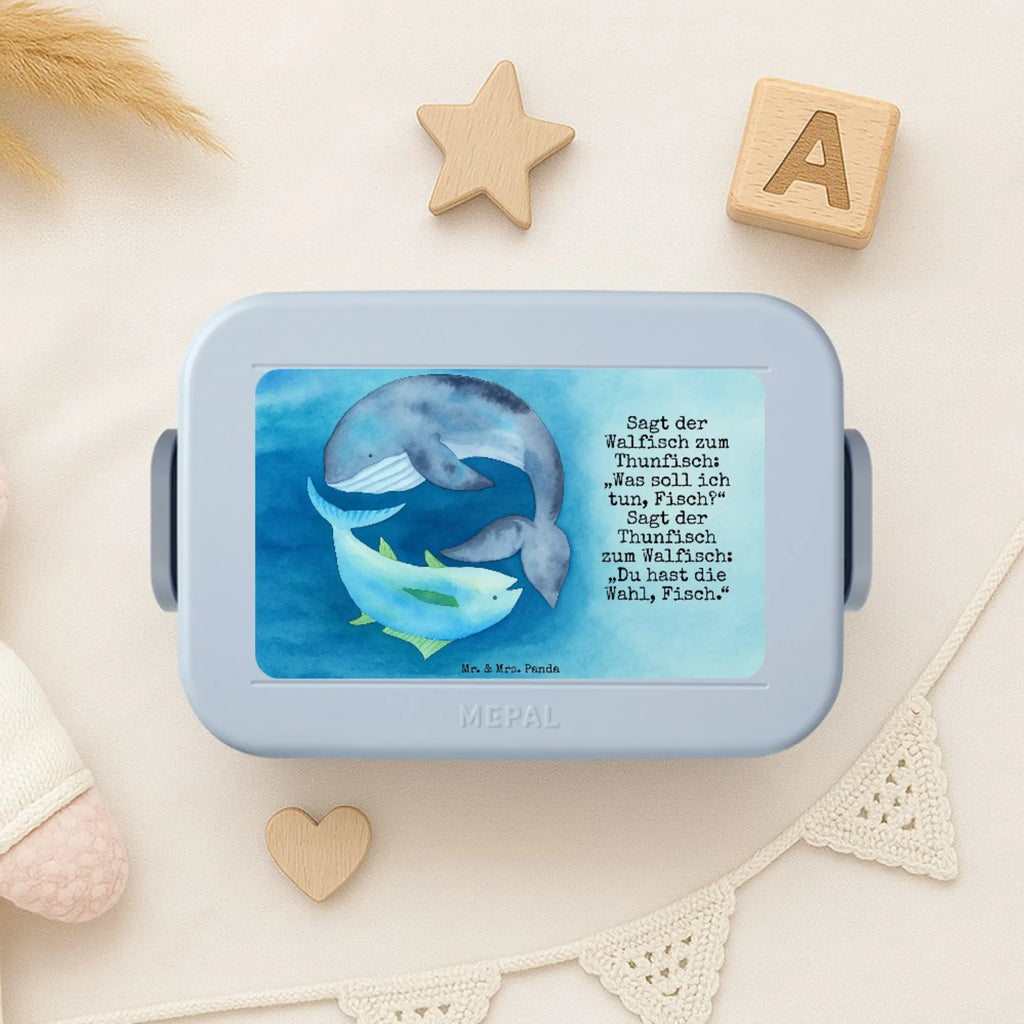 MEPAL Bentobox Walfisch Thunfisch Design Brotdose, Lunchbox, Bentobox, Tiermotive, Gute Laune, lustige Sprüche, Tiere, Wahl, Witz, Wortwitz lustig, Wal, Flachwitz Geschenk, Flachwitz, Spruch lustig, Spruch des Tages, Tunfisch