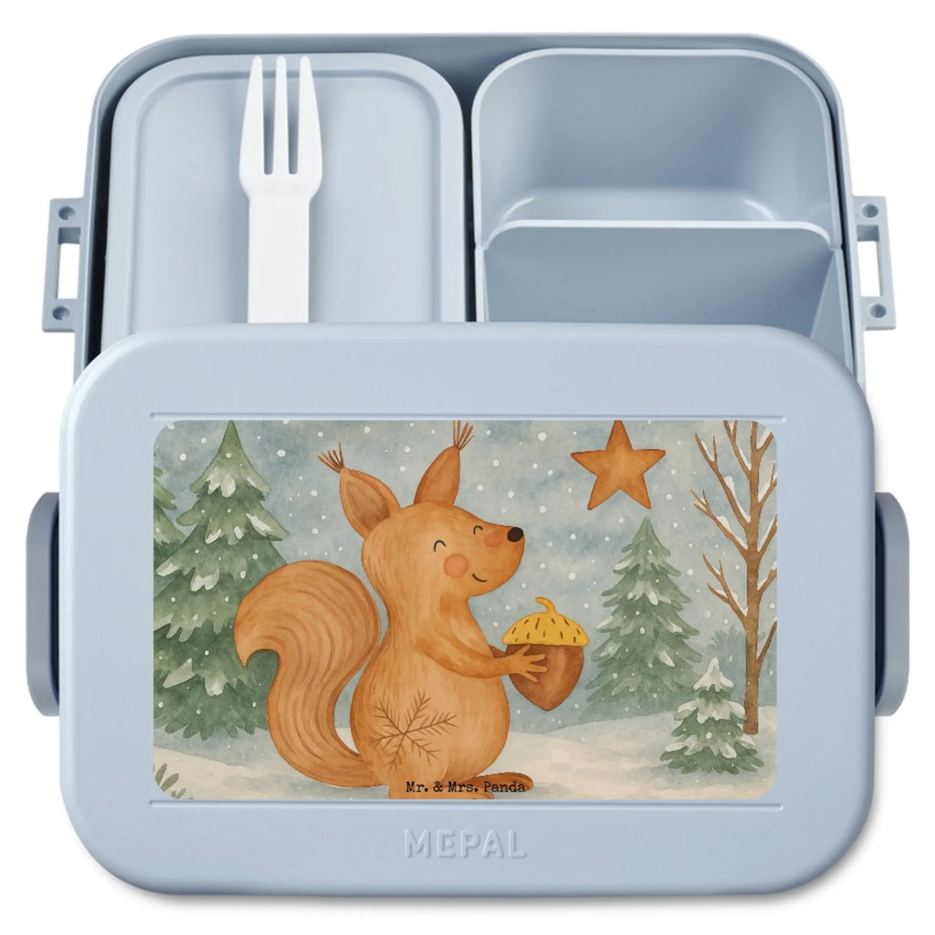 MEPAL Bentobox Eichhörnchen Weihnachten Design Bentobox, Brotdose, Lunchbox, Winter, Weihnachten, Weihnachtsdeko, Nikolaus, Advent, Heiligabend, Wintermotiv, Weihnachtsgruß, Vogel, Guten Rutsch, Frohes neues Jahr, Weihnachtsmotiv, Frohe Weihnachten, Neujahr