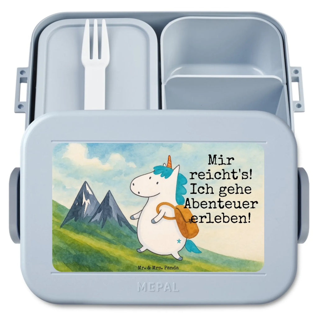 MEPAL Bentobox Einhorn Bergsteiger Design Bentobox, Lunchbox, Brotdose, Einhorn, Einhörner, Einhorn Deko, Unicorn, Bergsteiger, Abenteurer, Abenteuer, Weltreise, Urlaub, Berge, Weltenbummler, Entdecker, Reisen