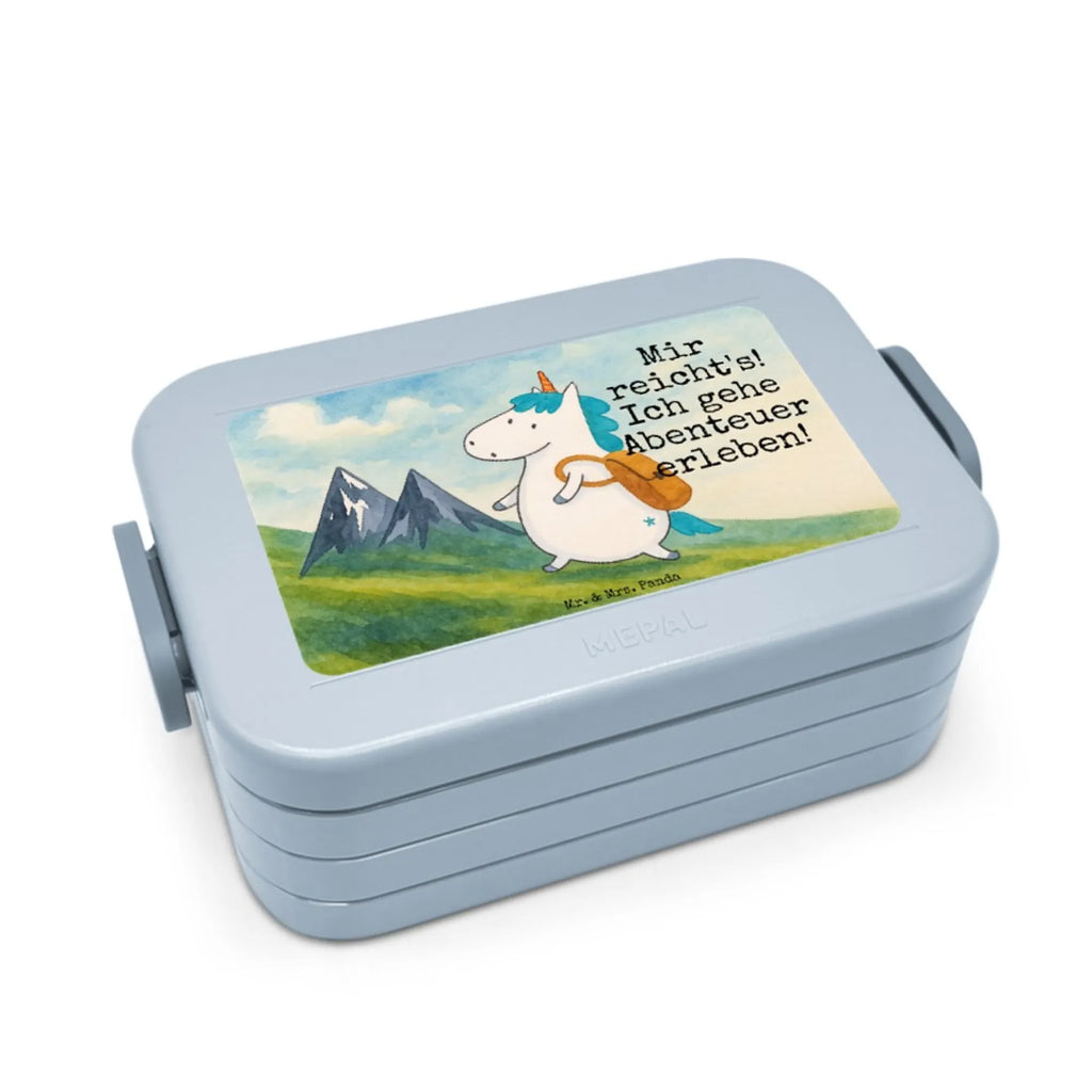 MEPAL Bentobox Einhorn Bergsteiger Design Bentobox, Lunchbox, Brotdose, Einhorn, Einhörner, Einhorn Deko, Unicorn, Bergsteiger, Abenteurer, Abenteuer, Weltreise, Urlaub, Berge, Weltenbummler, Entdecker, Reisen