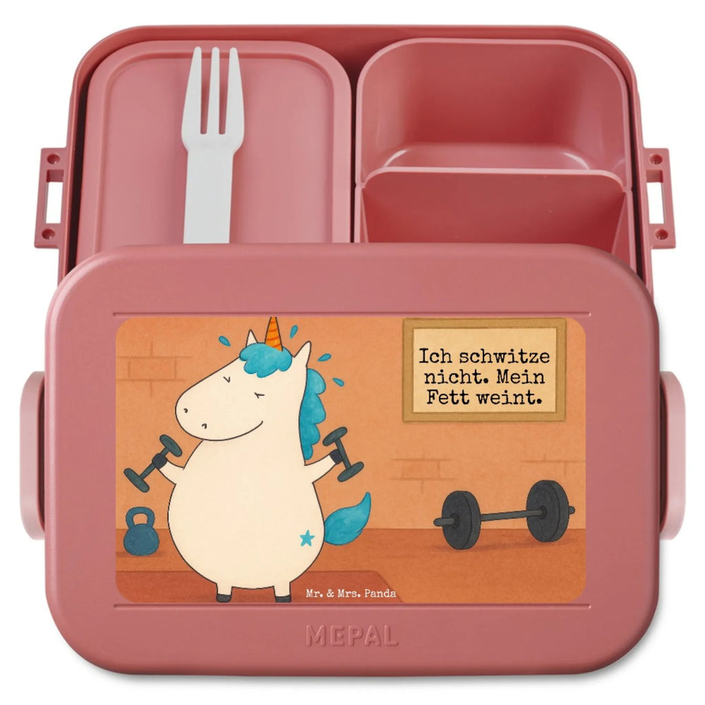 MEPAL Bentobox Einhorn Fitness Design Lunchbox, Bentobox, Brotdose, Einhorn, Einhörner, Einhorn Deko, Unicorn, Abnehmen, Diät, Sixpack, Fitnessstudio, Sport, Gym, Fitness, Pumpen, Geräte
