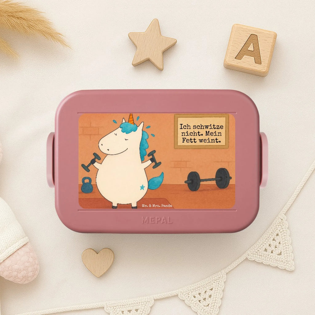 MEPAL Bentobox Einhorn Fitness Design Lunchbox, Bentobox, Brotdose, Einhorn, Einhörner, Einhorn Deko, Unicorn, Abnehmen, Diät, Sixpack, Fitnessstudio, Sport, Gym, Fitness, Pumpen, Geräte