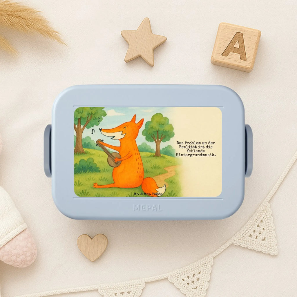 MEPAL Bentobox Fuchs Gitarre Design Brotdose, Lunchbox, Bentobox, Fuchs, Sänger, Musikerin, Geschenk Musiker, Sängerin, Musik Spruch, Gitarre, Füchse