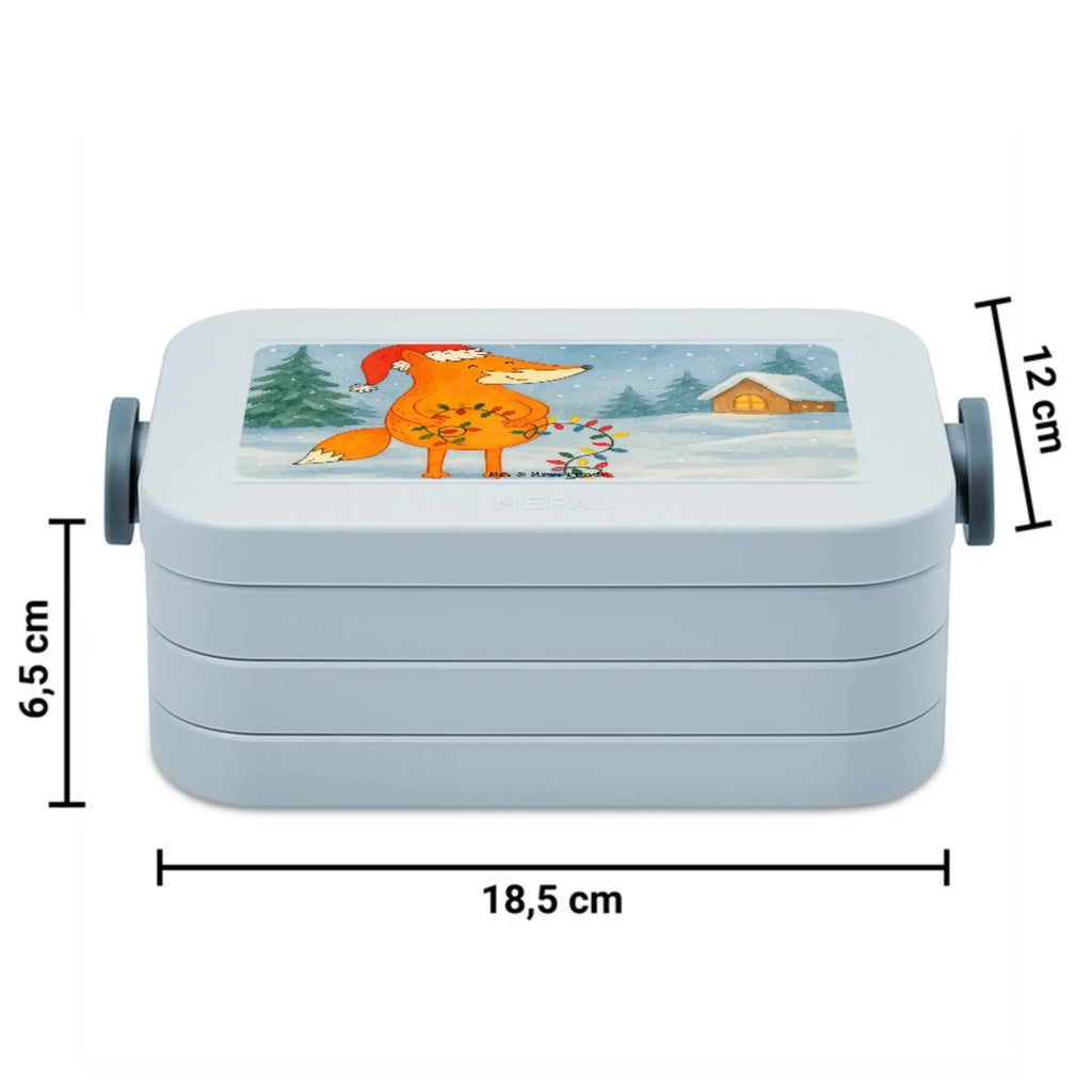 MEPAL Bentobox Fuchs Weihnachten Design Bentobox, Brotdose, Lunchbox, Winter, Weihnachten, Weihnachtsdeko, Nikolaus, Advent, Heiligabend, Wintermotiv, Weihnachtsmann, Fuchs, Weihnachtszeit, Geschenk Weihnachten, Füchse, Spruch schön