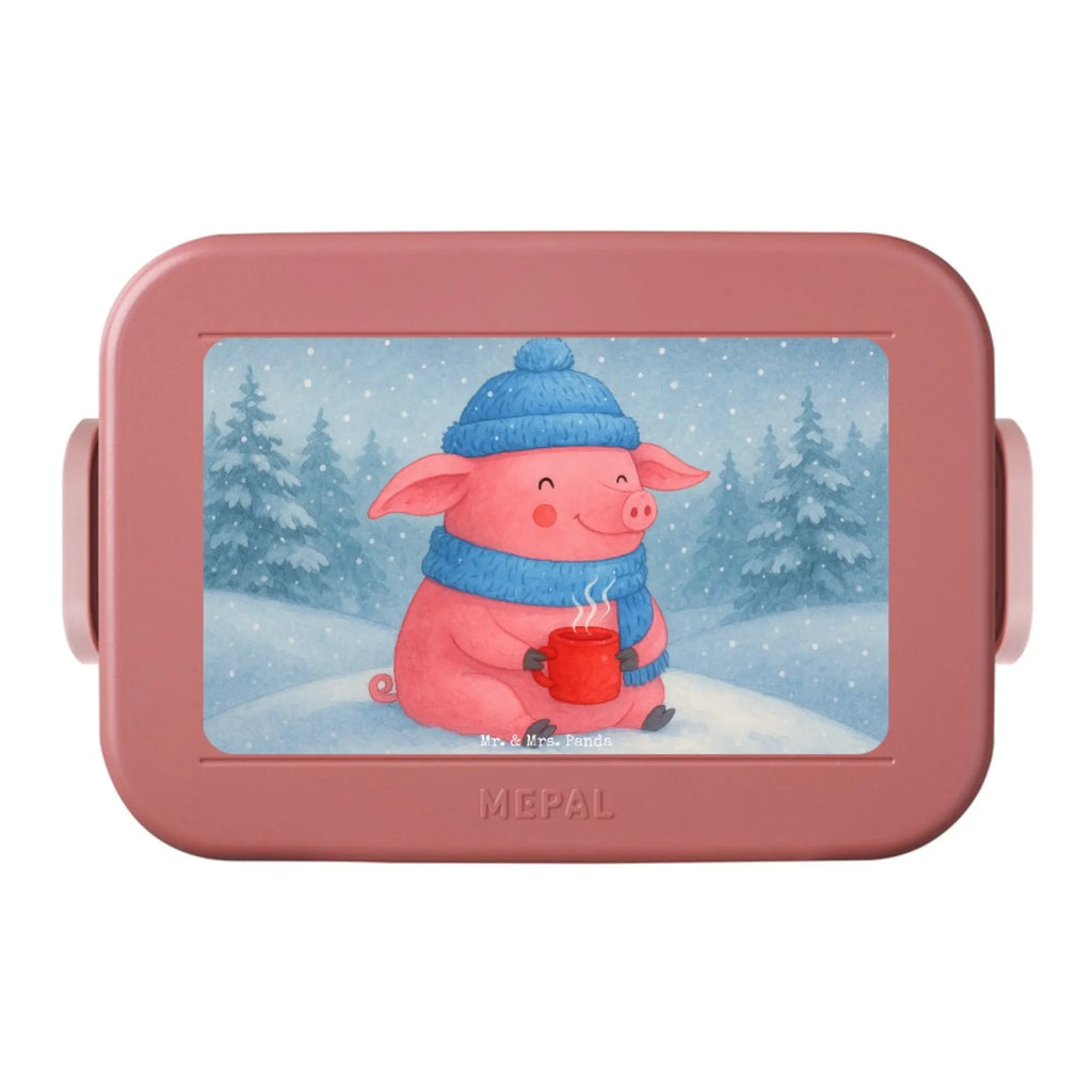 MEPAL Bentobox Schwein Glühwein Design Bentobox, Brotdose, Lunchbox, Winter, Weihnachten, Weihnachtsdeko, Nikolaus, Advent, Heiligabend, Wintermotiv, Weihnachtsmarkt, Glühschwein, Punsch, Glühwein