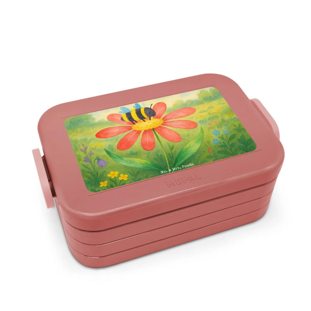 MEPAL Bentobox Hummel Blume Design Bentobox, Brotdose, Lunchbox, Tiermotive, Gute Laune, lustige Sprüche, Tiere, Wespe, Hummeln, Flauschig, Blume, Hummel, Biene, Natur, Feld