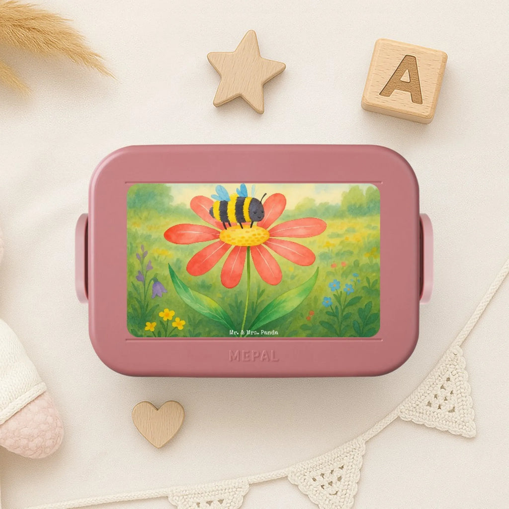 MEPAL Bentobox Hummel Blume Design Bentobox, Brotdose, Lunchbox, Tiermotive, Gute Laune, lustige Sprüche, Tiere, Wespe, Hummeln, Flauschig, Blume, Hummel, Biene, Natur, Feld