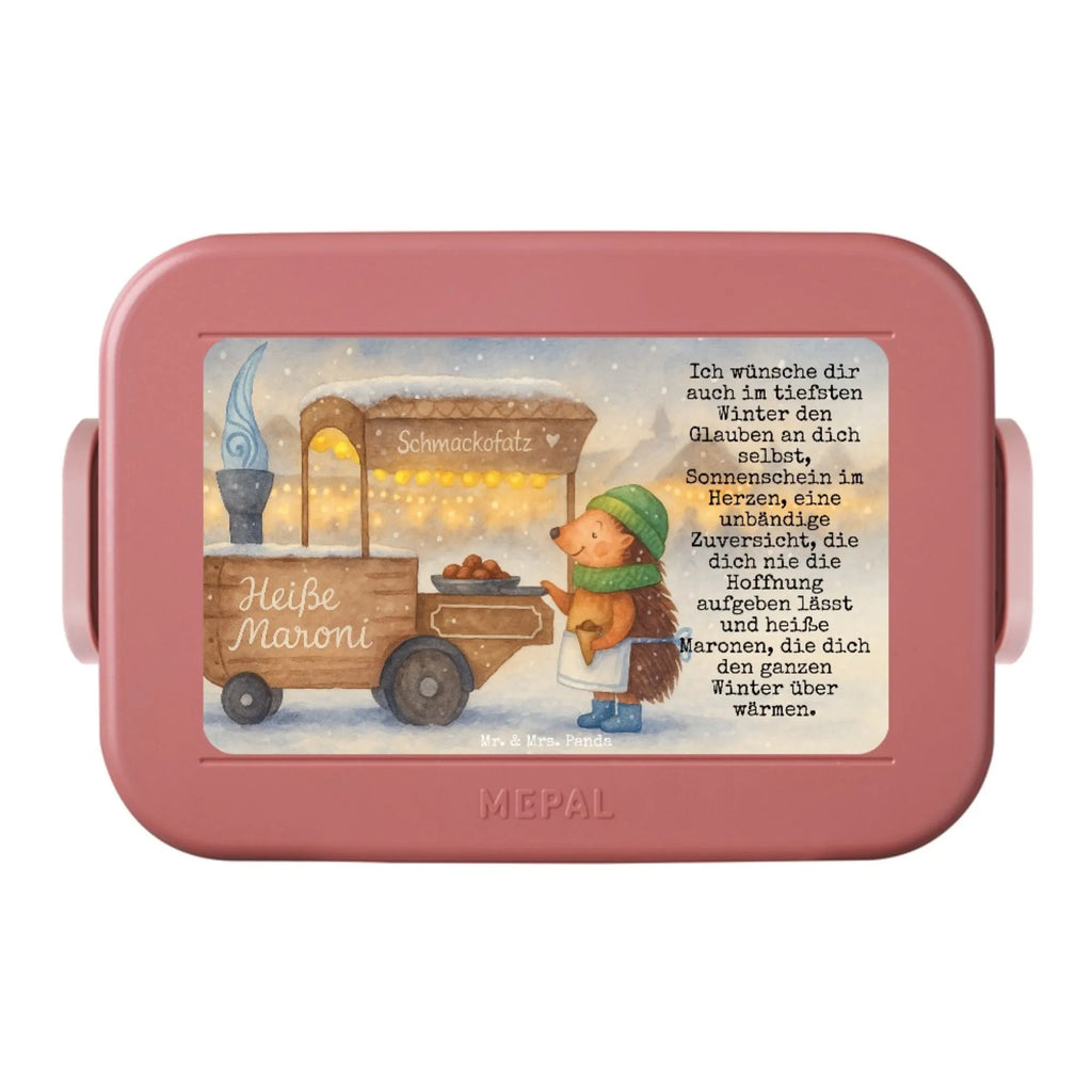 MEPAL Bentobox Igel Maronen Design Lunchbox, Brotdose, Bentobox, Winter, Weihnachten, Weihnachtsdeko, Nikolaus, Advent, Heiligabend, Wintermotiv, Kastanien, Duft, Maronen, Weihnachtsmarkt