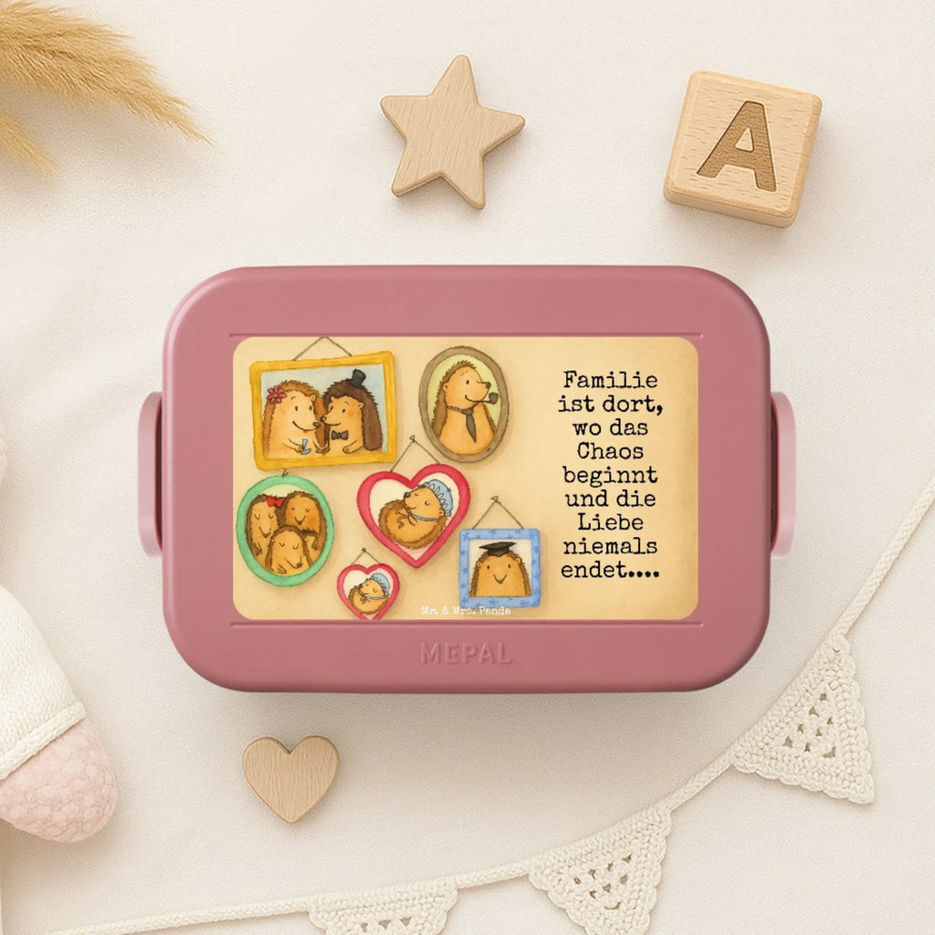 MEPAL Bentobox Igel Familie Design Brotdose, Lunchbox, Bentobox, Familie, Vatertag, Muttertag, Bruder, Schwester, Mama, Papa, Oma, Opa, Igel, Zusammenhalt, Glück, Liebe, Bilder