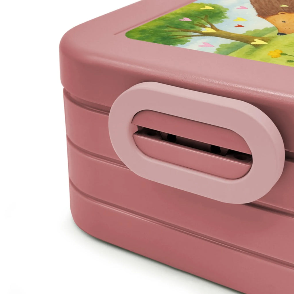 MEPAL Bentobox Igel Herzen Design Brotdose, Lunchbox, Bentobox, Tiermotive, Gute Laune, lustige Sprüche, Tiere, Leben, Herz, Kuss, Herzen, Vertrauen, Igel, Liebe