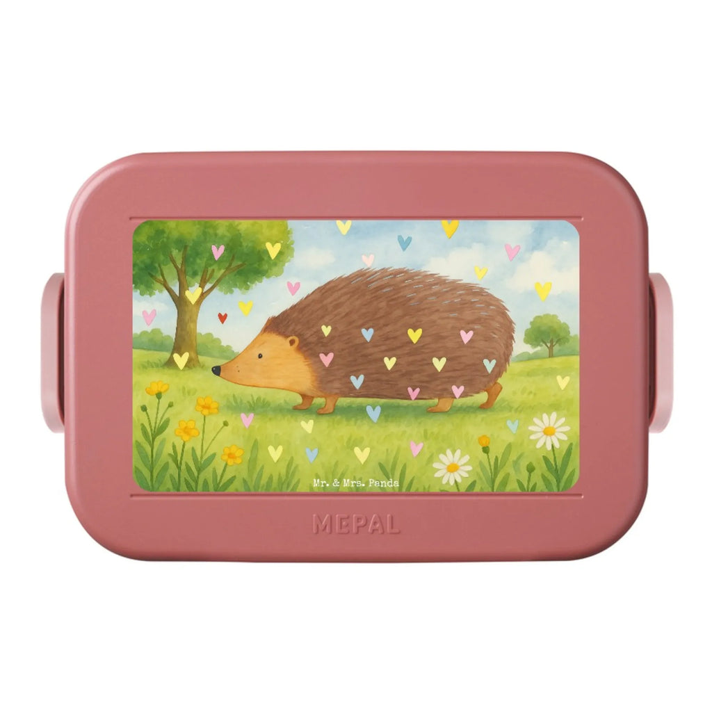 MEPAL Bentobox Igel Herzen Design Brotdose, Lunchbox, Bentobox, Tiermotive, Gute Laune, lustige Sprüche, Tiere, Leben, Herz, Kuss, Herzen, Vertrauen, Igel, Liebe