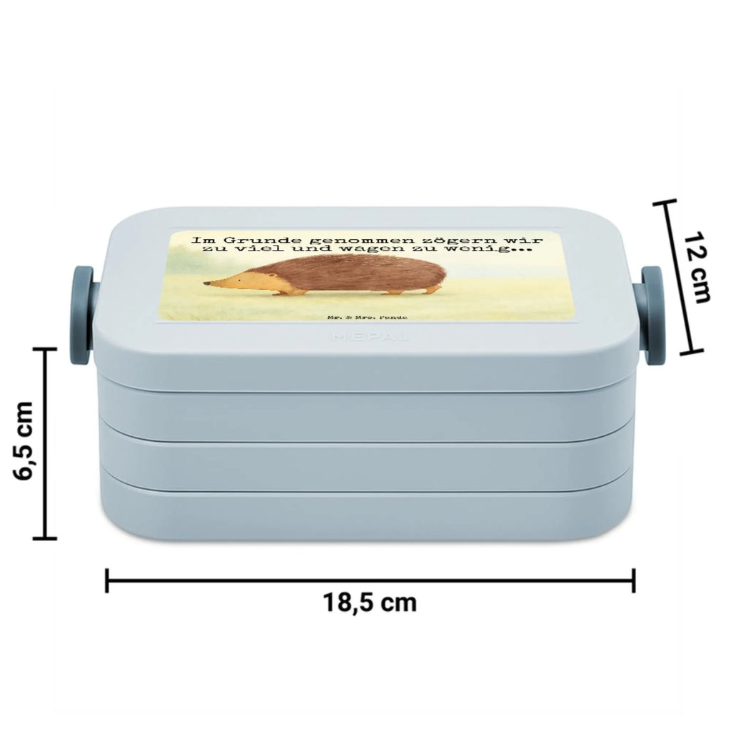 MEPAL Bentobox Igel Herzen Design Brotdose, Lunchbox, Bentobox, Tiermotive, Gute Laune, lustige Sprüche, Tiere, Leben, Herz, Kuss, Herzen, Vertrauen, Igel, Liebe