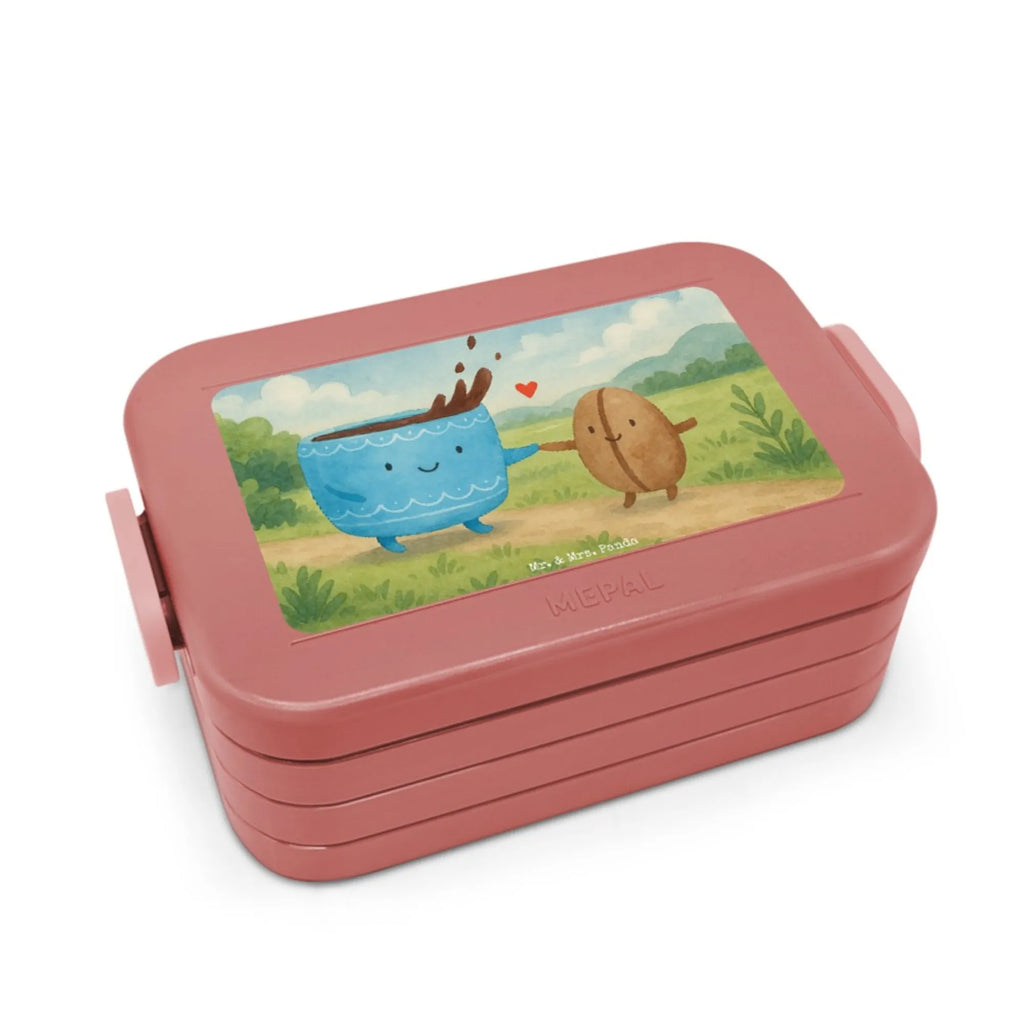 MEPAL Bentobox Kaffee Bohne Design Bentobox, Brotdose, Lunchbox, Tiermotive, Gute Laune, lustige Sprüche, Tiere, Kaffeebohne, Kaffee, Zufriedenheit, Glück, Genuss