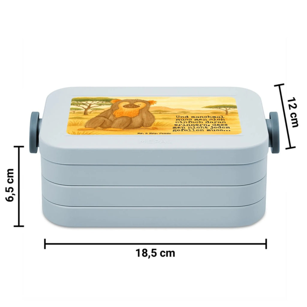 MEPAL Bentobox Affe Design Lunchbox, Bentobox, Brotdose, Afrika, Wildtiere, Äffchen, Selbstliebe, Selfcare, Liebe, Motivation, Selbstbewusstsein, Respekt, Affen, Affe, Selbstachtung