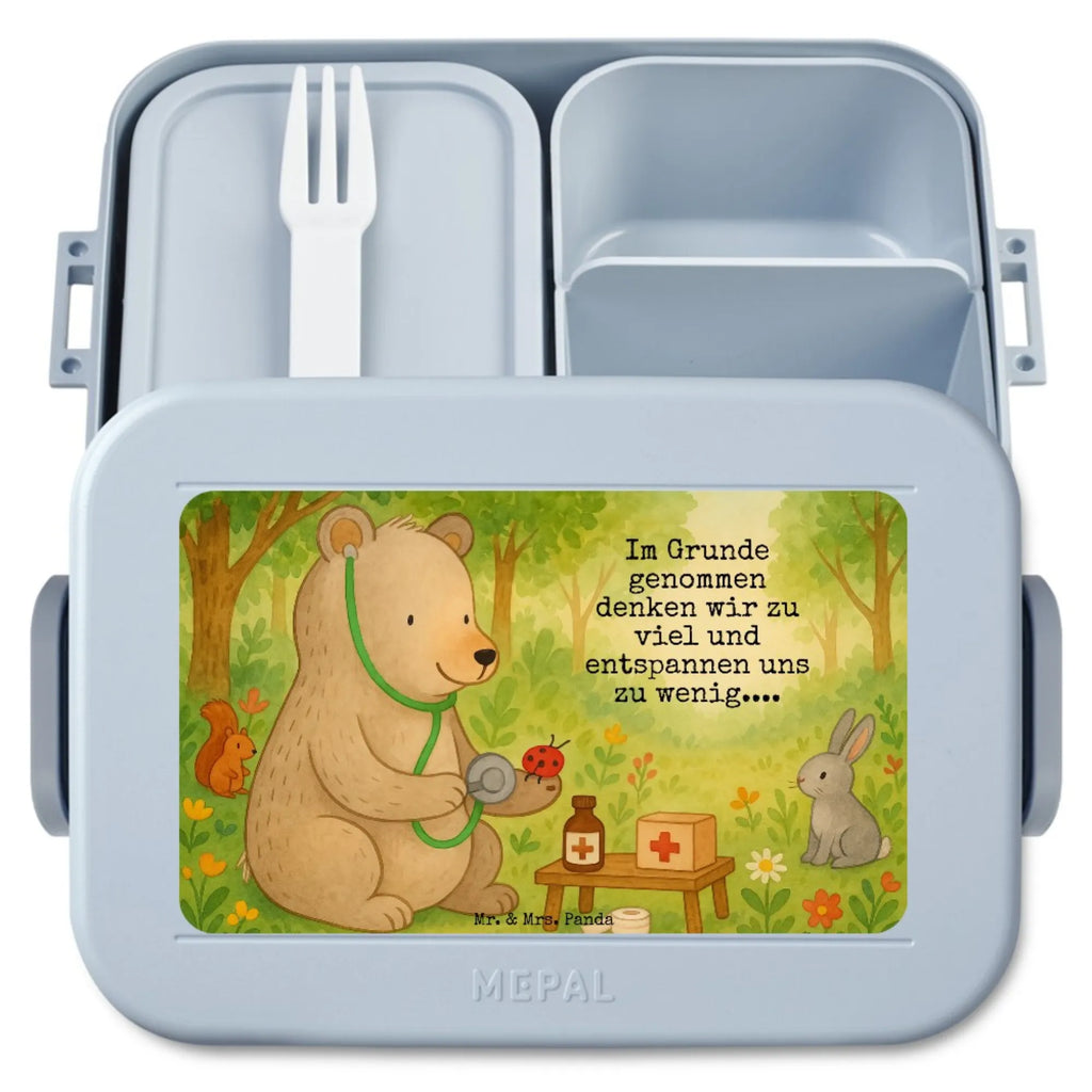 MEPAL Bentobox Bär Arzt Design Brotdose, Lunchbox, Bentobox, Bär, Teddy, Teddybär, Professor, Doktor, Professorin, Ärztin, Doktorin, Arzt