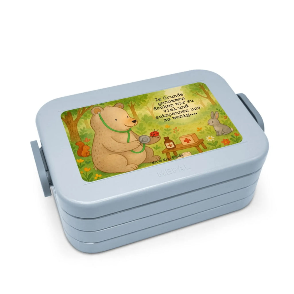 MEPAL Bentobox Bär Arzt Design Brotdose, Lunchbox, Bentobox, Bär, Teddy, Teddybär, Professor, Doktor, Professorin, Ärztin, Doktorin, Arzt