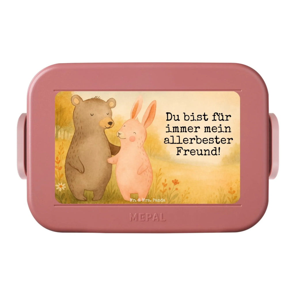 MEPAL Bentobox Bär und Hase Umarmen Design Brotdose, Lunchbox, Bentobox, Liebe, Partner, Freund, Freundin, Ehemann, Ehefrau, Heiraten, Verlobung, Heiratsantrag, Liebesgeschenk, Jahrestag, Hocheitstag, Freunde, Bärchen, Bär, best friends, Hase, bester Freund