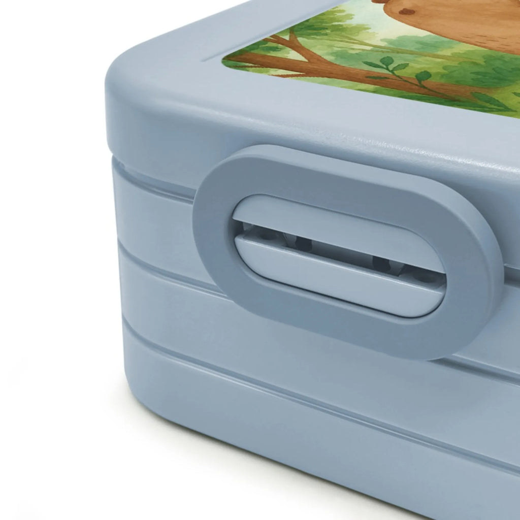 MEPAL Bentobox Bär Schulterblick Design Lunchbox, Brotdose, Bentobox, Bär, Teddy, Teddybär, Bärenliebe, Motivation, Bären, Weltansicht, Weisheit, Selbstachtung