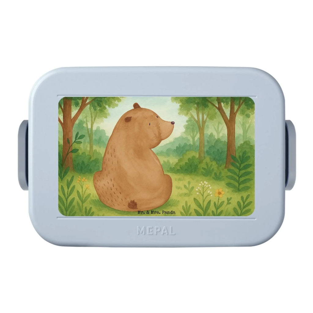MEPAL Bentobox Bär Schulterblick Design Lunchbox, Brotdose, Bentobox, Bär, Teddy, Teddybär, Bärenliebe, Motivation, Bären, Weltansicht, Weisheit, Selbstachtung