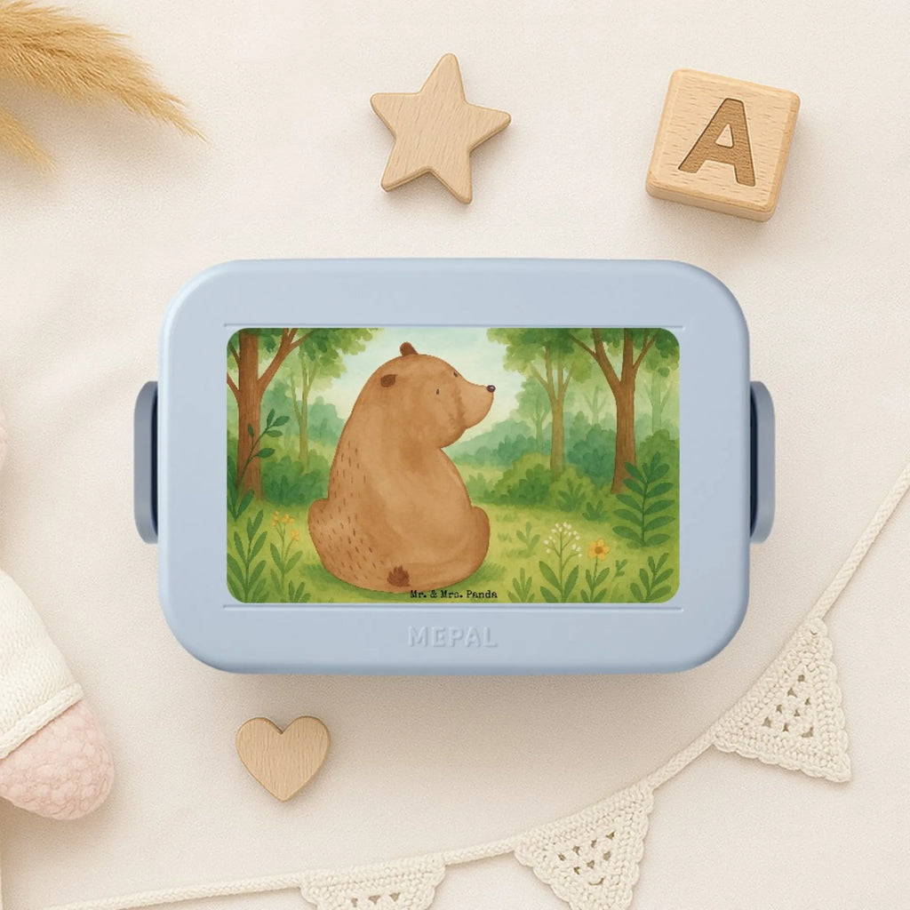 MEPAL Bentobox Bär Schulterblick Design Lunchbox, Brotdose, Bentobox, Bär, Teddy, Teddybär, Bärenliebe, Motivation, Bären, Weltansicht, Weisheit, Selbstachtung