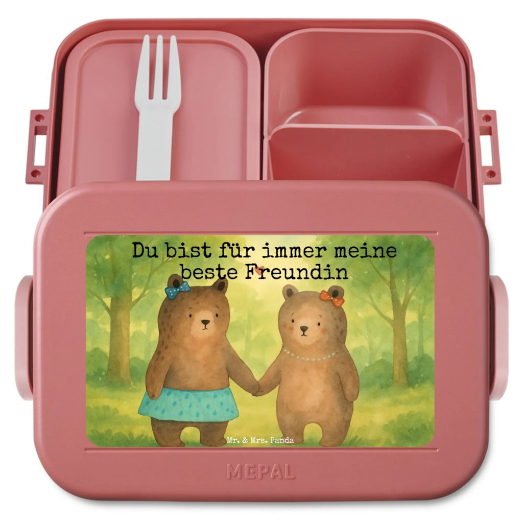 MEPAL Bentobox Bär Freundin Design Lunchbox, Bentobox, Brotdose, Bär, Teddy, Teddybär, Bär Freundin Beste Freund Liebe Liebesbeweis Verliebt Kumpel Kumpeliene