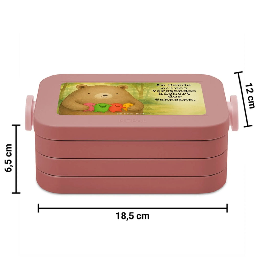 MEPAL Bentobox Bär Gefühl Design Bentobox, Lunchbox, Brotdose, Bär, Teddy, Teddybär, Wahnsinn, Verrückt, Durchgedreht