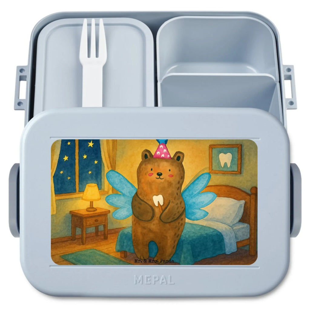 MEPAL Bentobox Bär Zahnfee Design Bentobox, Lunchbox, Brotdose, Bär, Teddy, Teddybär, Fee, Zahnfee, Milchzahn, Erster Zahn