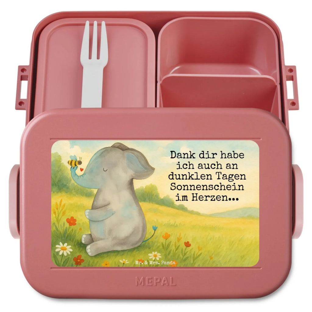 MEPAL Bentobox Elefant Biene Design Brotdose, Bentobox, Lunchbox, Tiermotive, Gute Laune, lustige Sprüche, Tiere, Hochzeitsgeschenk, Liebe, Heiratsantrag, Liebesspruch, Jahrestag, Elefant, Liebesbeweis, Biene, Liebesgeschenk