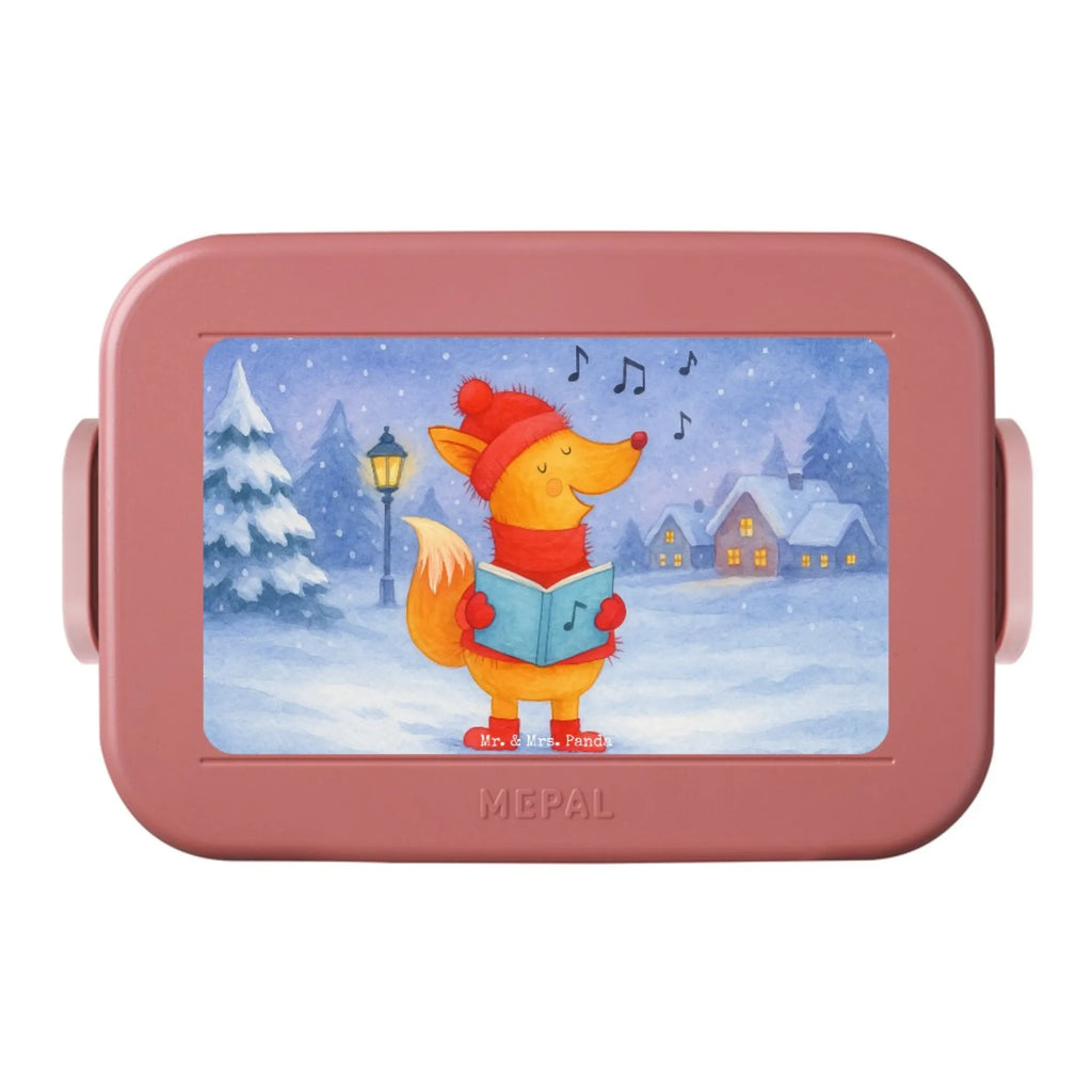 MEPAL Bentobox Fuchs Sänger Design Bentobox, Brotdose, Lunchbox, Winter, Weihnachten, Weihnachtsdeko, Nikolaus, Advent, Heiligabend, Wintermotiv, Weihnachtslieder, Geschenk Sänger, Fuchs, Füchse, Singen, Sänger