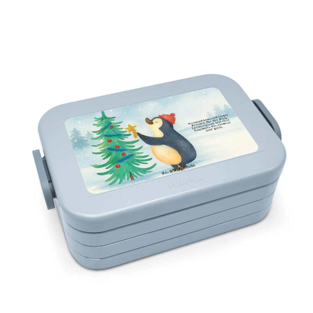 MEPAL Bentobox Pinguin Weihnachtsbaum Design Brotdose, Bentobox, Lunchbox, Winter, Weihnachten, Weihnachtsdeko, Nikolaus, Advent, Heiligabend, Wintermotiv, Pinguin