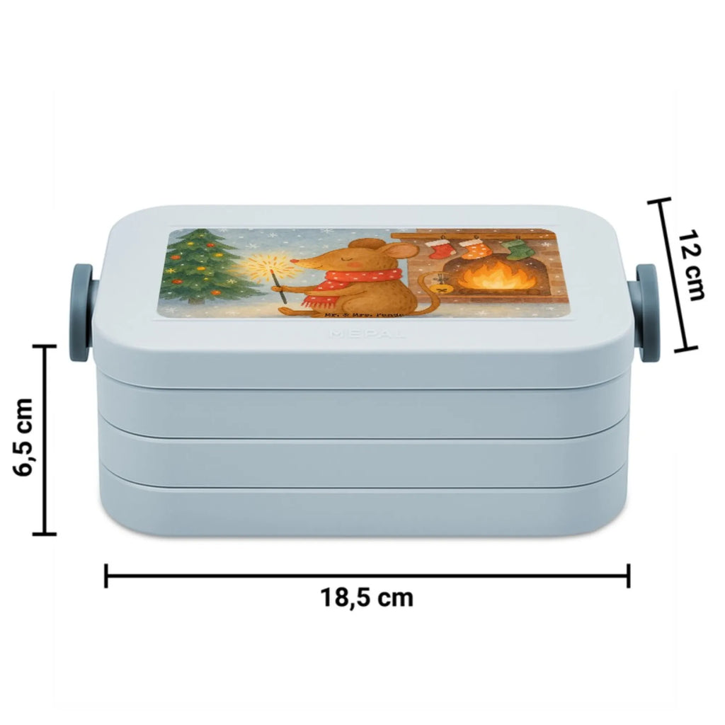 MEPAL Bentobox Maus Weihnachten Design Lunchbox, Brotdose, Bentobox, Winter, Weihnachten, Weihnachtsdeko, Nikolaus, Advent, Heiligabend, Wintermotiv, Weihnachtsmotiv, Mäuschen, Maus, Weihnachtswunder, Weihnachtsgruß, Frohe Weihnachten