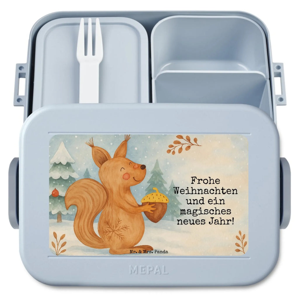 MEPAL Bentobox Eichhörnchen Weihnachten Design Bentobox, Brotdose, Lunchbox, Winter, Weihnachten, Weihnachtsdeko, Nikolaus, Advent, Heiligabend, Wintermotiv, Weihnachtsgruß, Vogel, Guten Rutsch, Frohes neues Jahr, Weihnachtsmotiv, Frohe Weihnachten, Neujahr