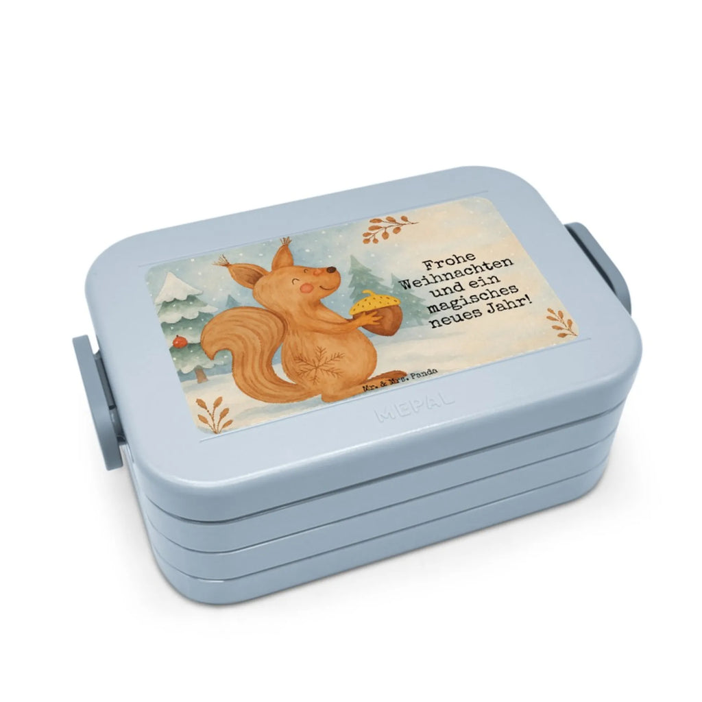 MEPAL Bentobox Eichhörnchen Weihnachten Design Bentobox, Brotdose, Lunchbox, Winter, Weihnachten, Weihnachtsdeko, Nikolaus, Advent, Heiligabend, Wintermotiv, Weihnachtsgruß, Vogel, Guten Rutsch, Frohes neues Jahr, Weihnachtsmotiv, Frohe Weihnachten, Neujahr