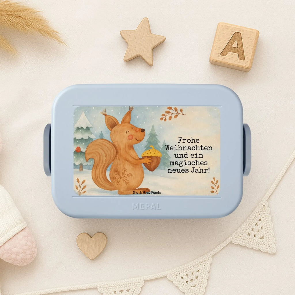 MEPAL Bentobox Eichhörnchen Weihnachten Design Bentobox, Brotdose, Lunchbox, Winter, Weihnachten, Weihnachtsdeko, Nikolaus, Advent, Heiligabend, Wintermotiv, Weihnachtsgruß, Vogel, Guten Rutsch, Frohes neues Jahr, Weihnachtsmotiv, Frohe Weihnachten, Neujahr