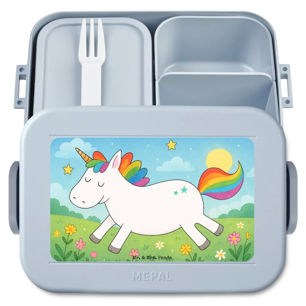 MEPAL Bentobox Einhorn Happy Design Brotdose, Lunchbox, Bentobox, Einhorn, Einhörner, Einhorn Deko, Unicorn, witzig, Freude, Lachen, Lächeln, fröhlich, Spaß, Lebensfreude, spannend, glücklich